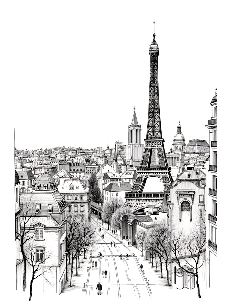 Paris In Black And White