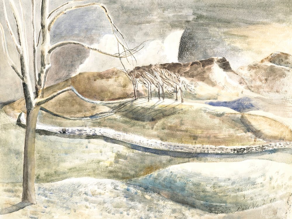Moonrise Over Cleeve Hill (1945), Paul Nash