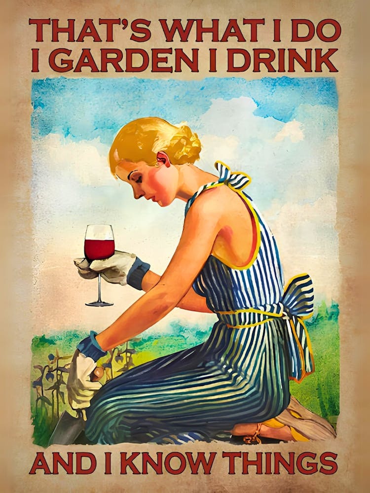That'S What I Do In The Garden I Drink And Know Things