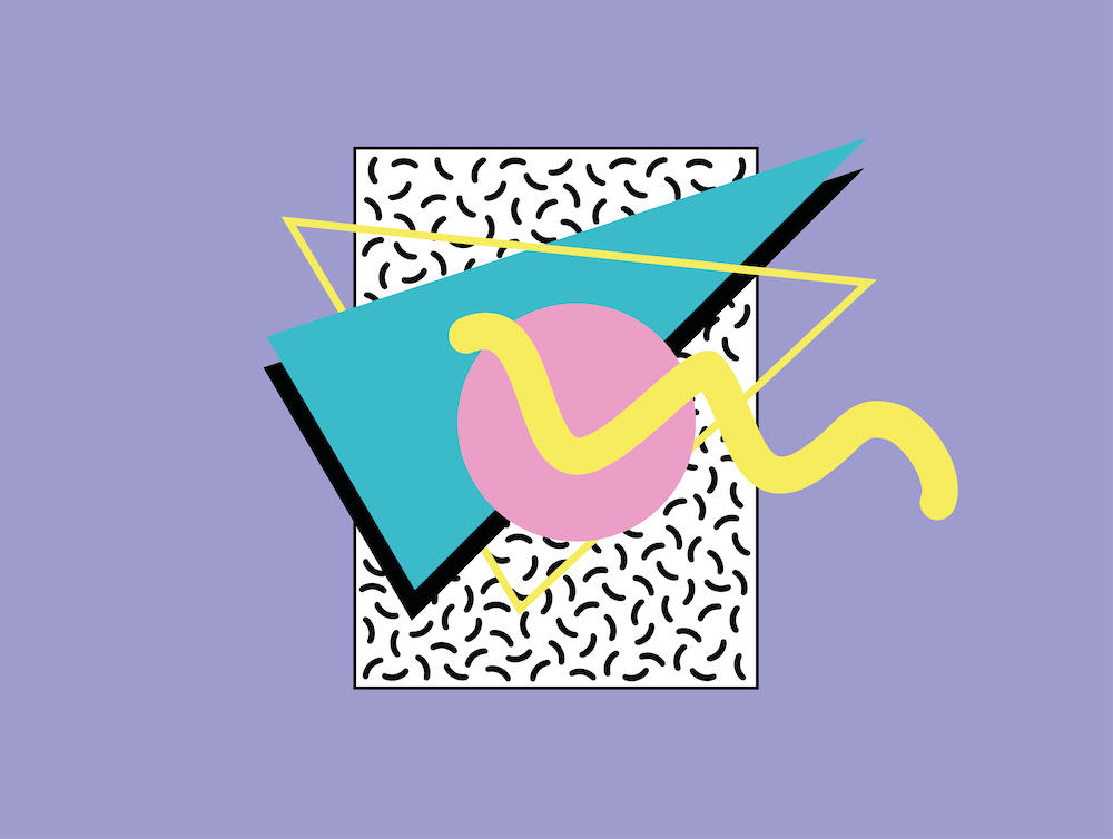 Memphis Pattern Retro Dreamwave 80s Vintage Shape Artwork