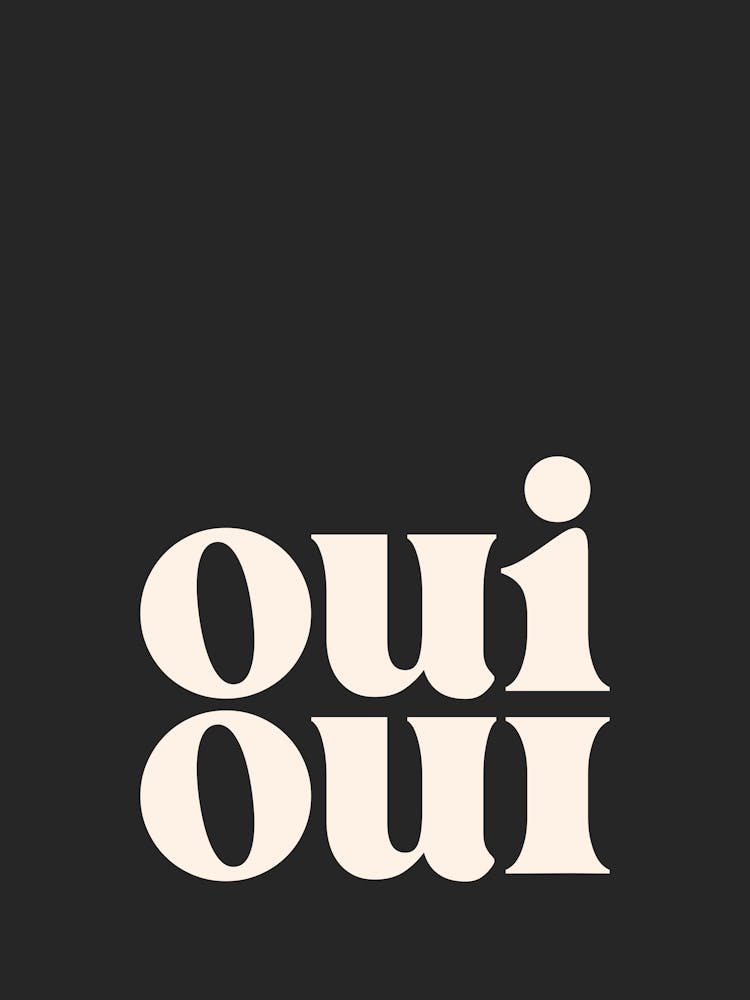 Oui Oui - Black Bathroom