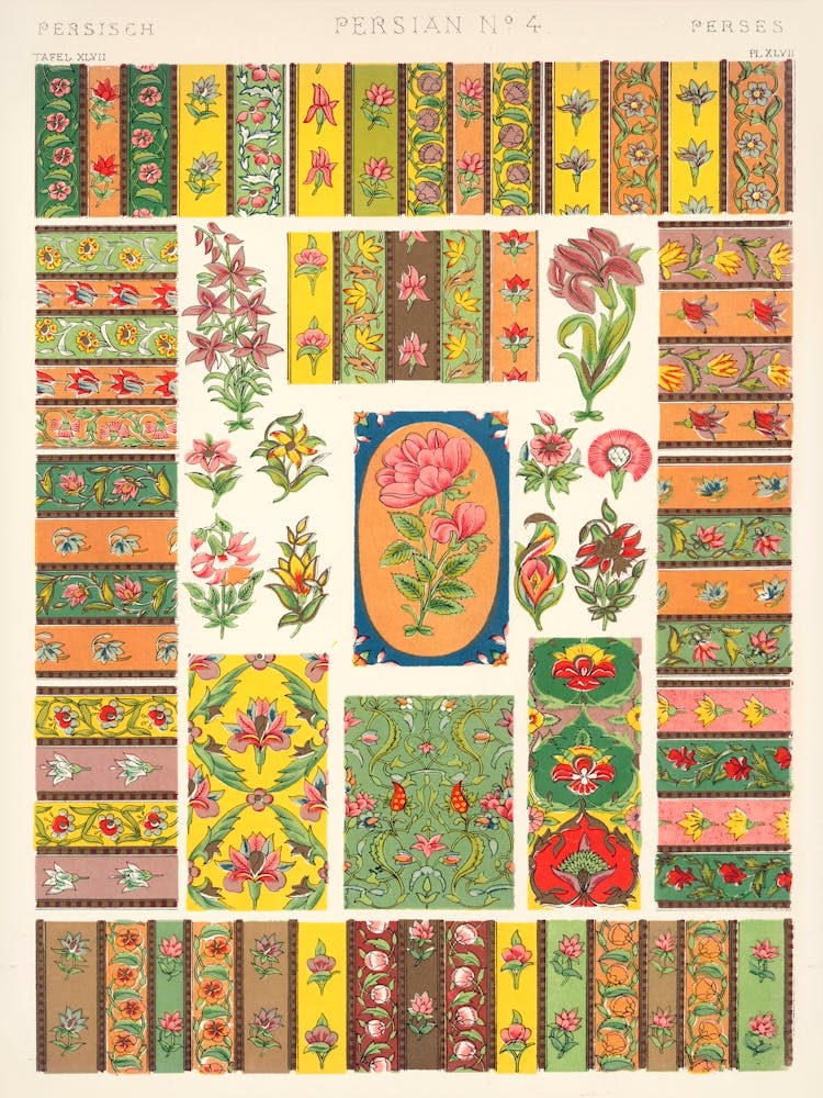 Vintage Pattern Illustration, Owen Jones                                                                                                                 