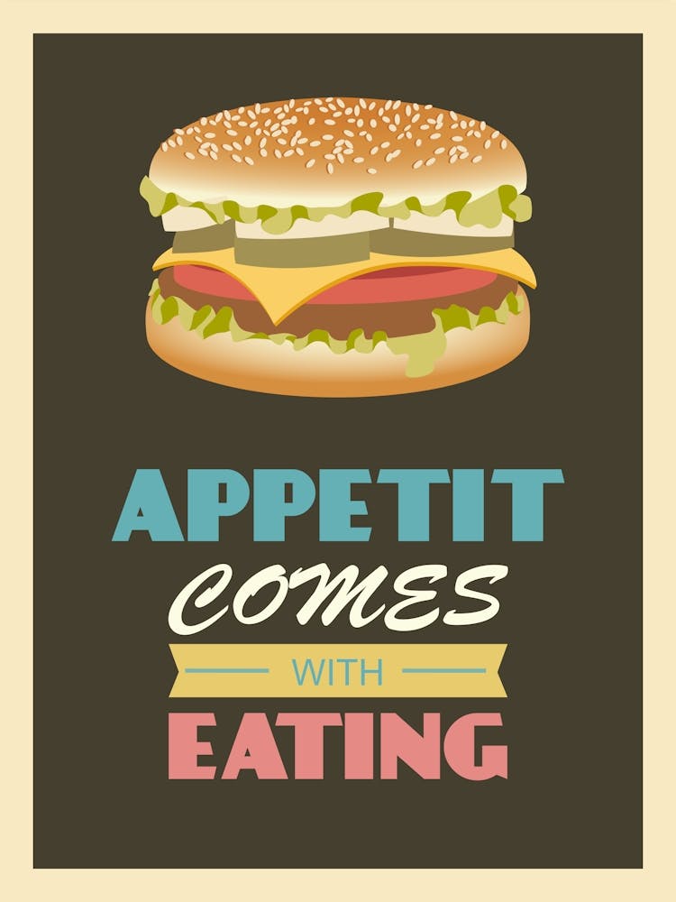 Burger Fast Food Art