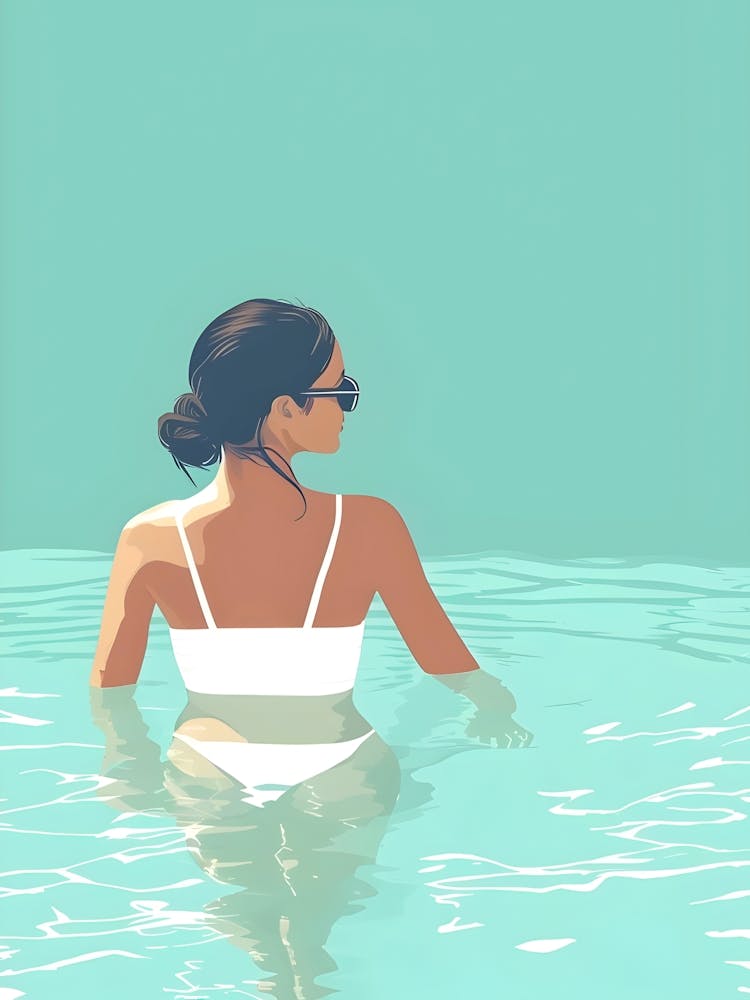 Woman In The Pool