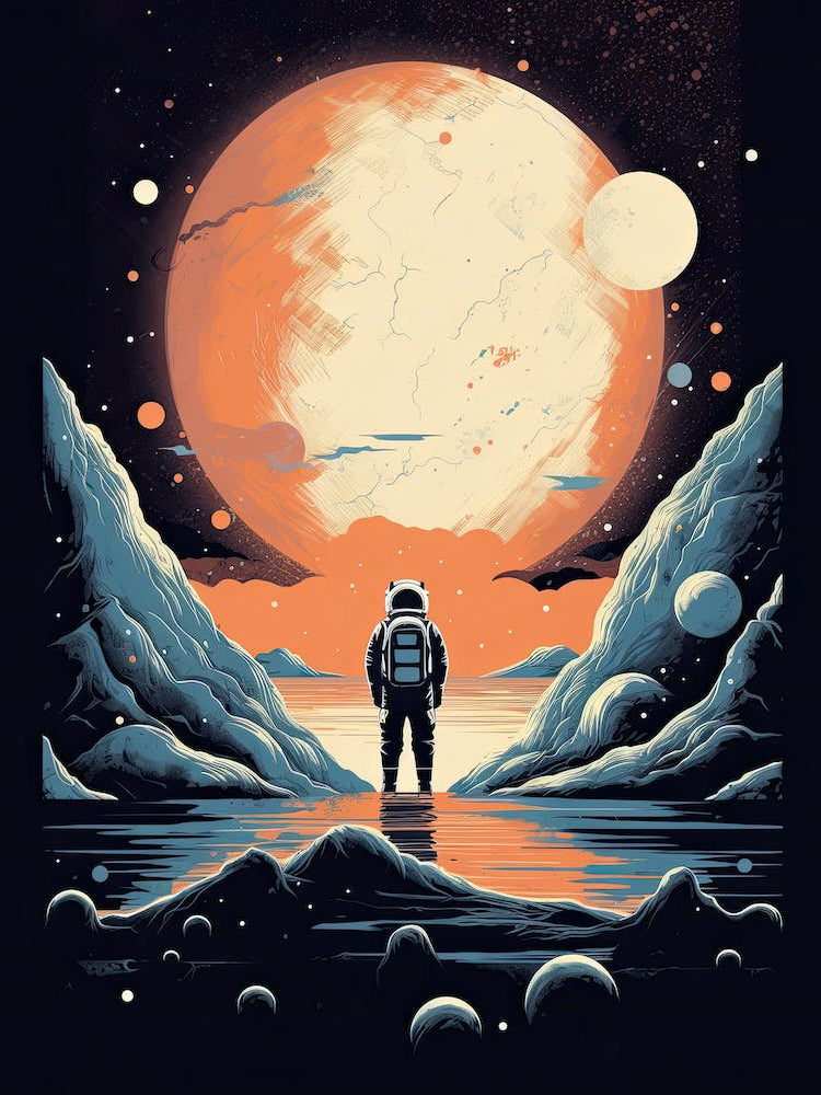 Stardust Drifter: Astronaut in Space