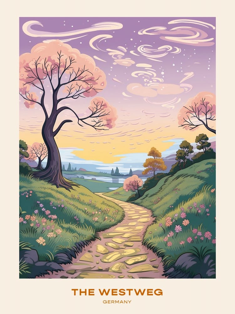 The Westweg Germany Hike Poster