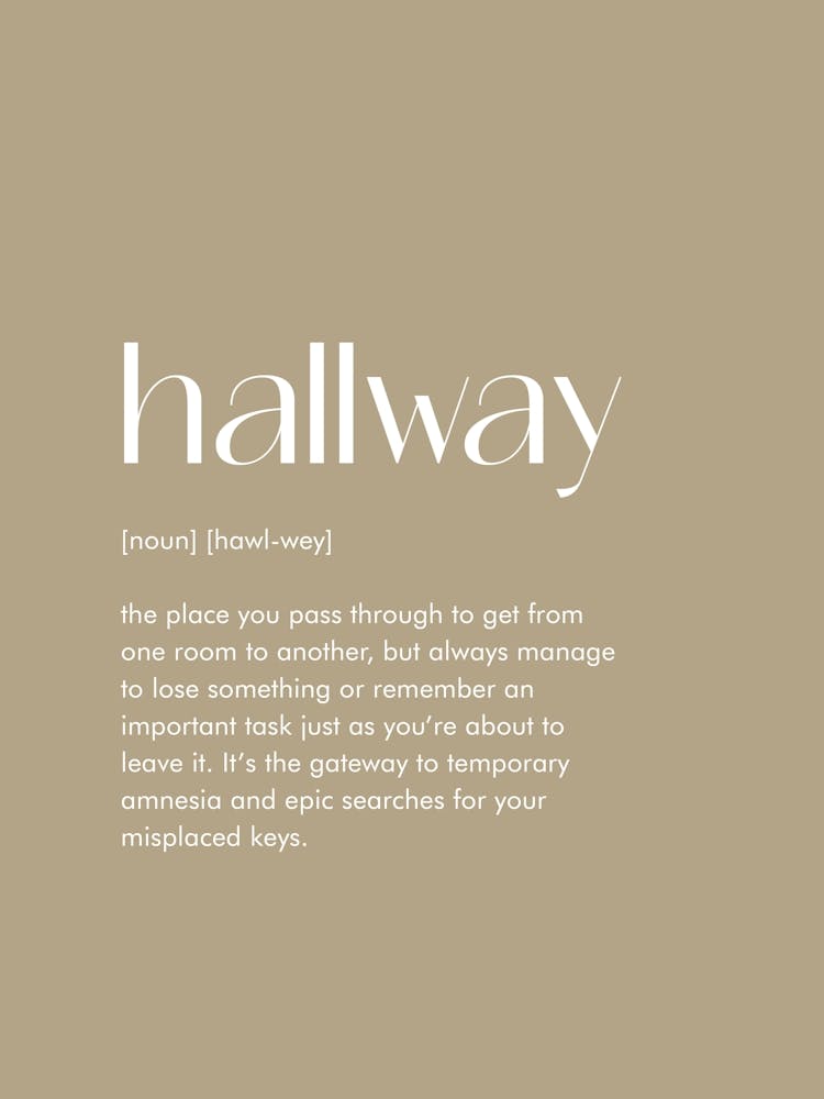 Hallway Definition Prints 01
