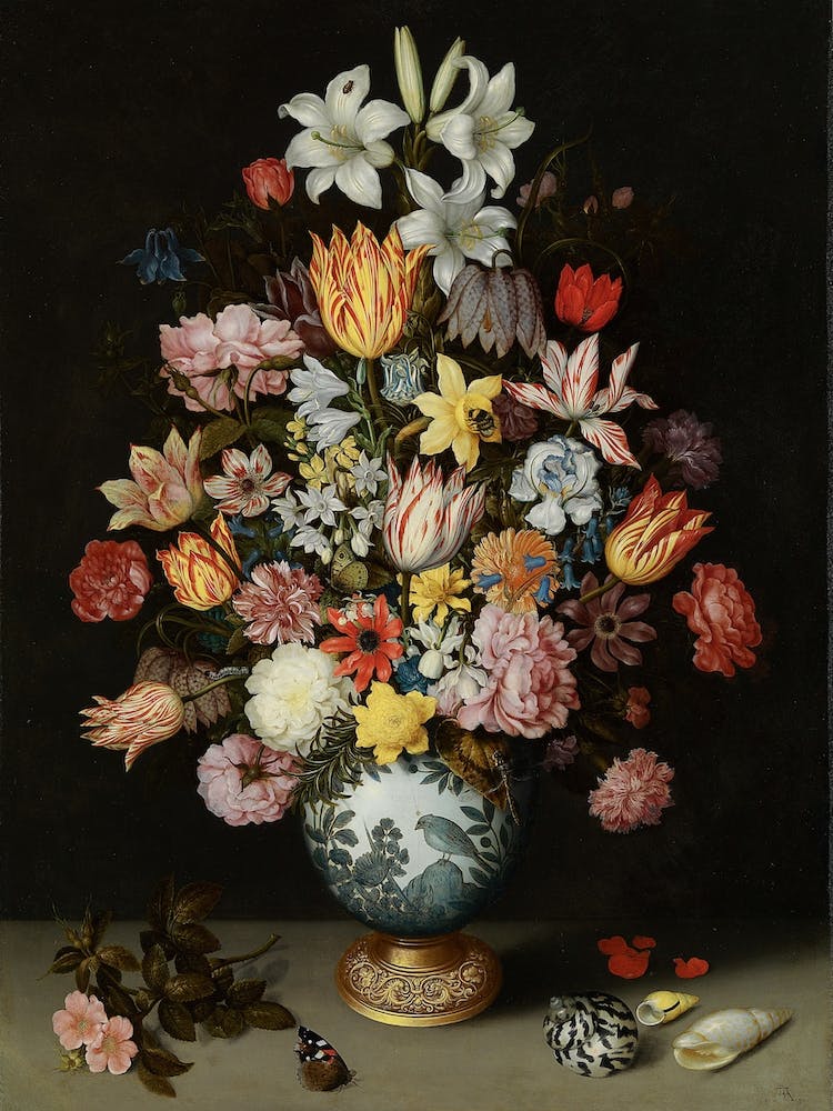 A Still Life Of Flowers In A Wanli Vase, Ambrosius Bosschaert the Elder