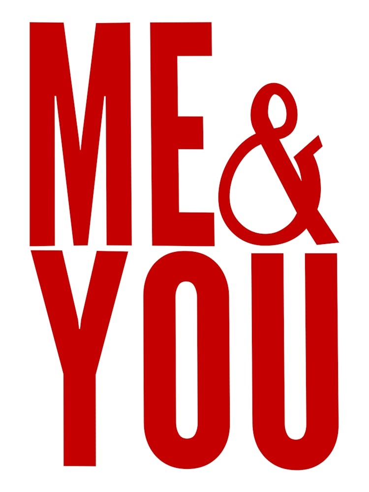 ME & YOU Red Print