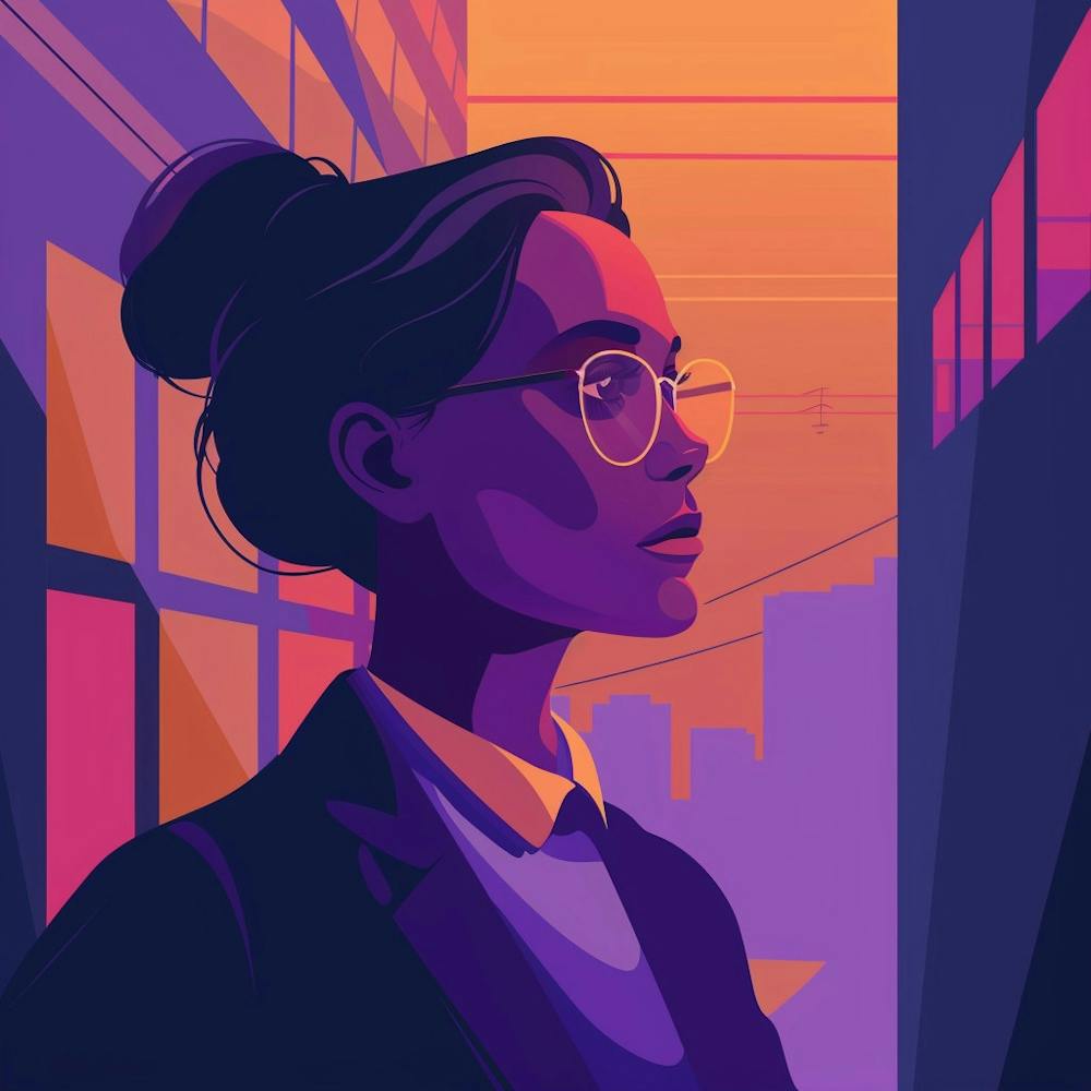 Woman In Glasses 1