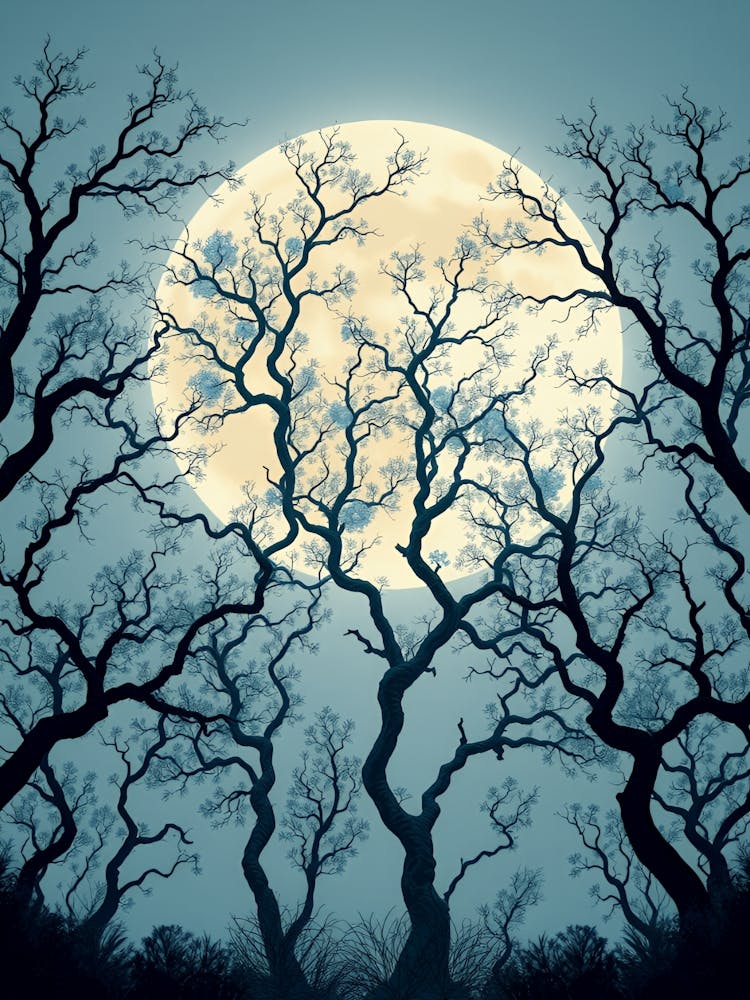 Full Moon In The Forest 14