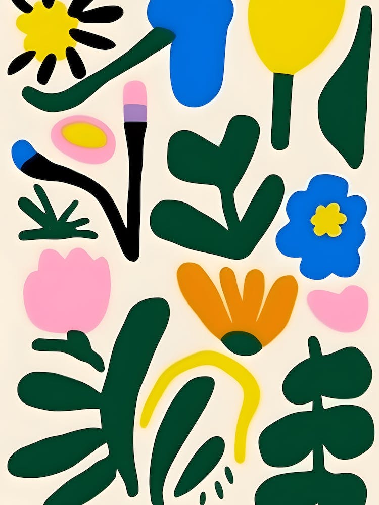 Modern  Abstract Flower Market