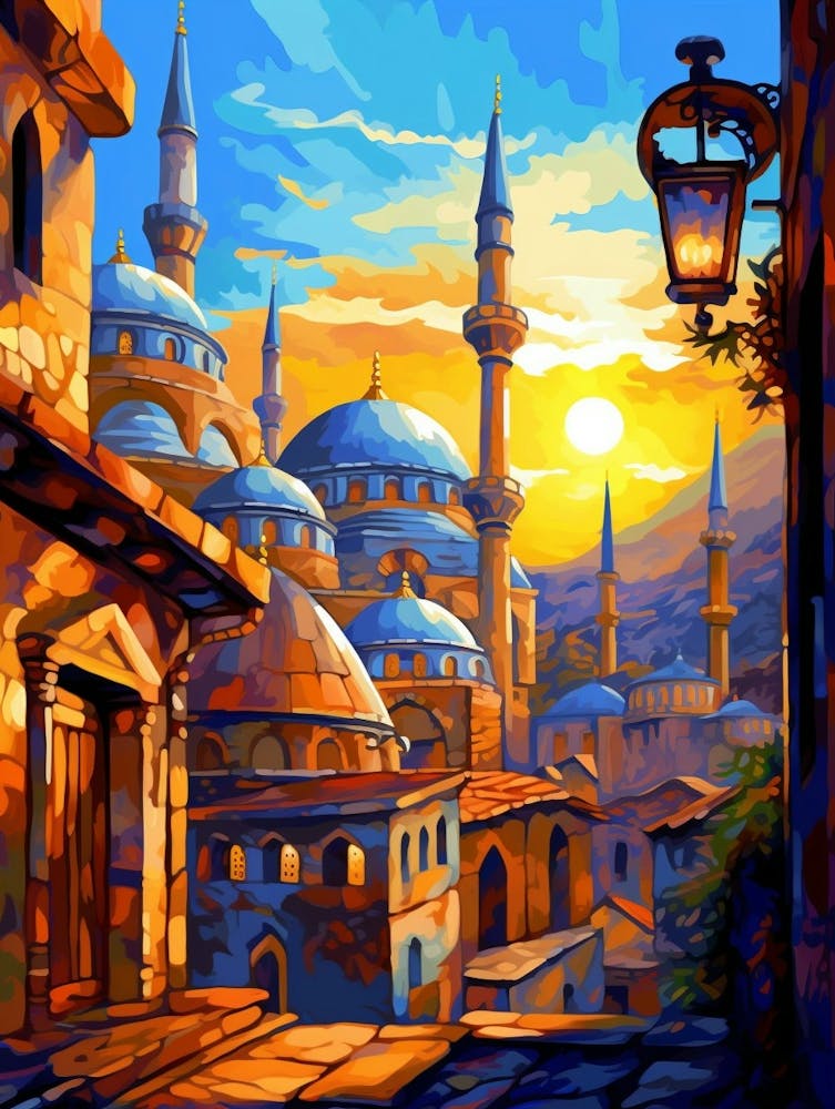 Sleymaniye Mosque Pixel Art 1