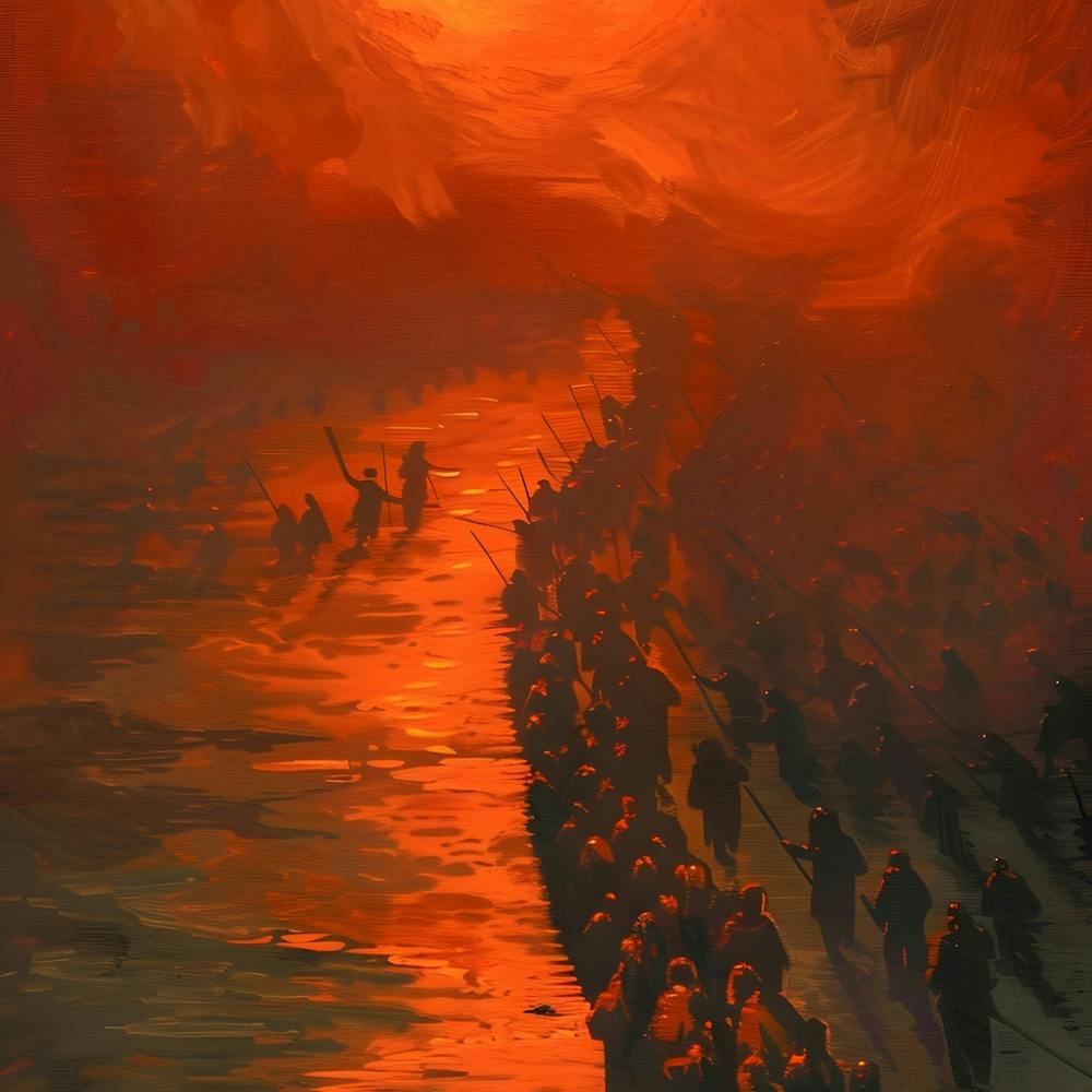 Sun Rises Over The Sea