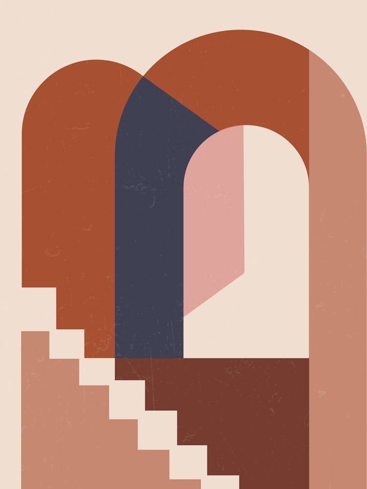 Bohemian Moroccan Staircase Print