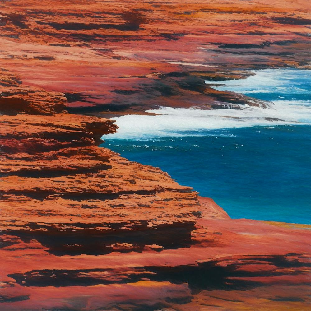 Eroded Coastal Cliffs Abstract