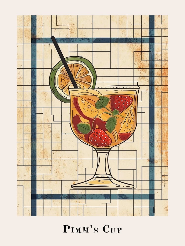 Pimm S Cup Tile Poster 2