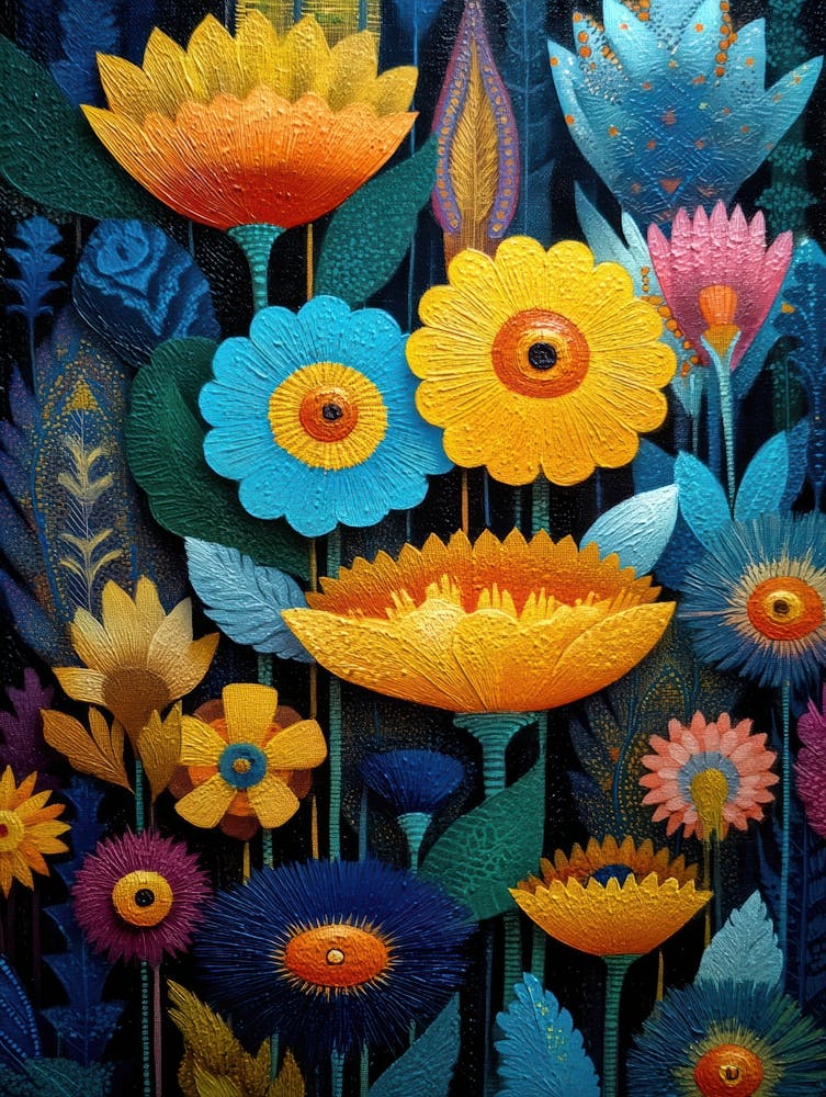 Flowers In A Garden