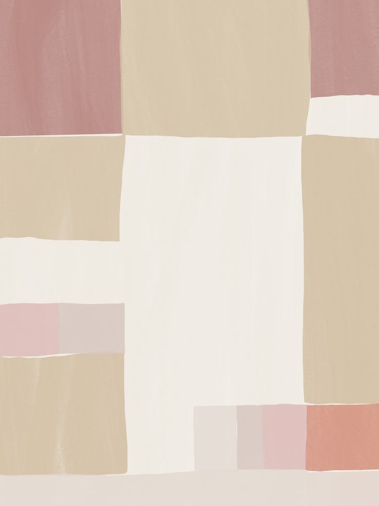 Abstract Painting squares composition