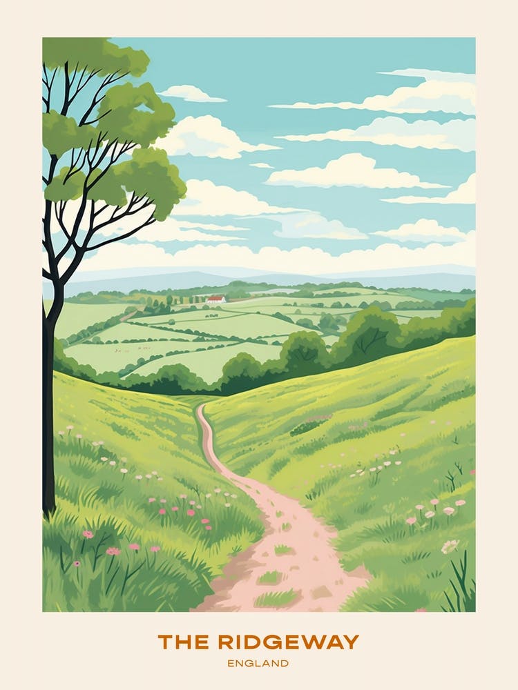 The Ridgeway England 1 Hike Poster