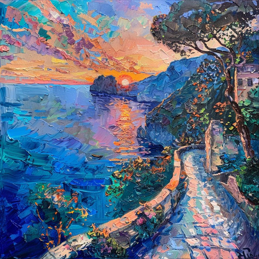 Amalfi Coast Sunset 2