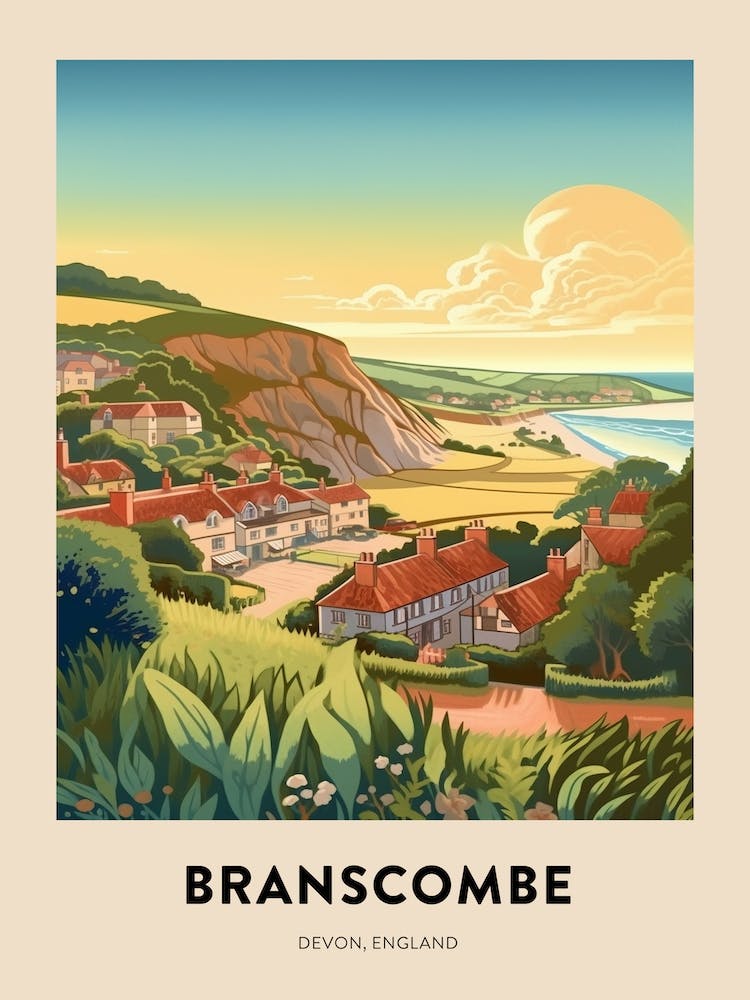 Devon Vintage Travel Poster Bournemouth 3