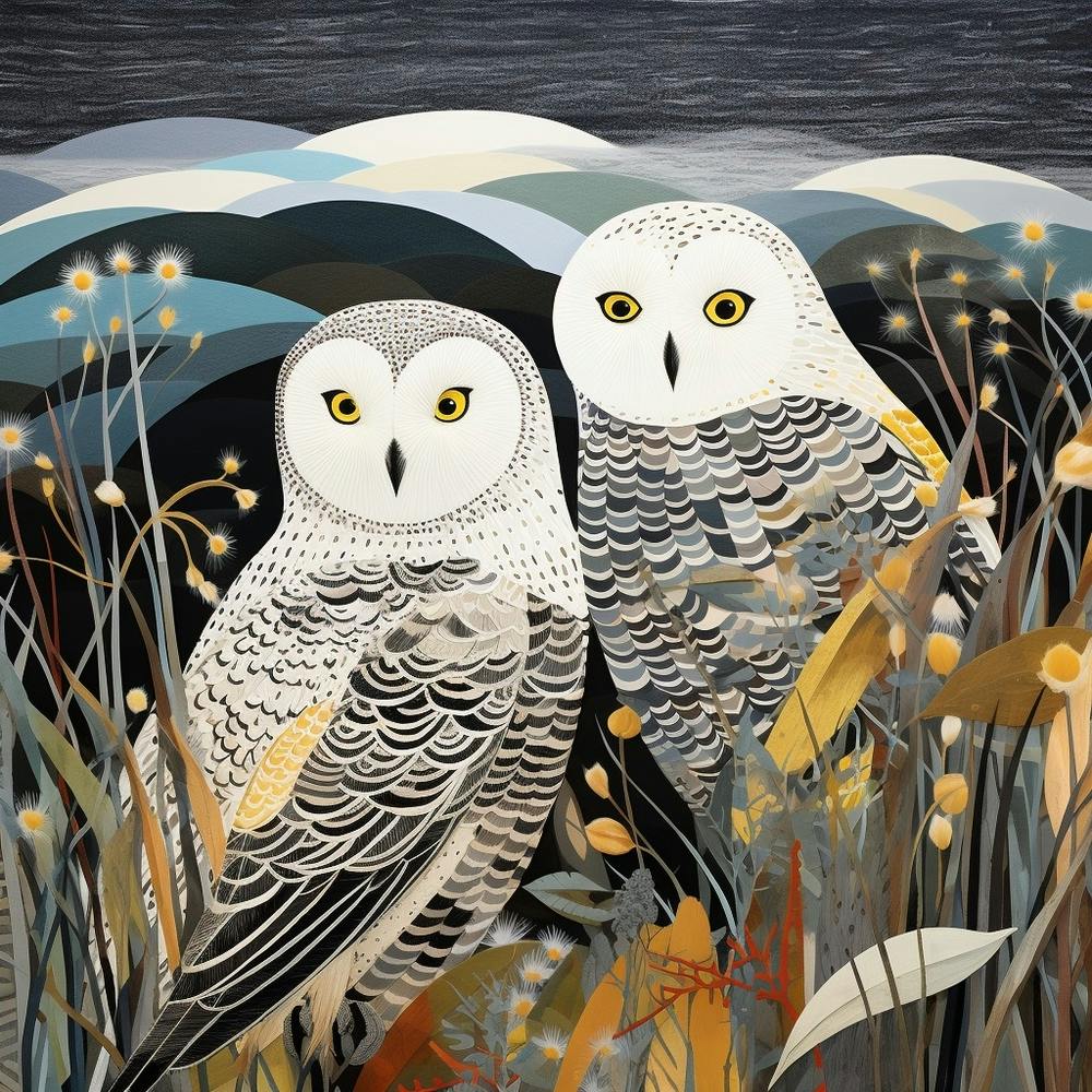 Bird In Nature Snowy Owl 4