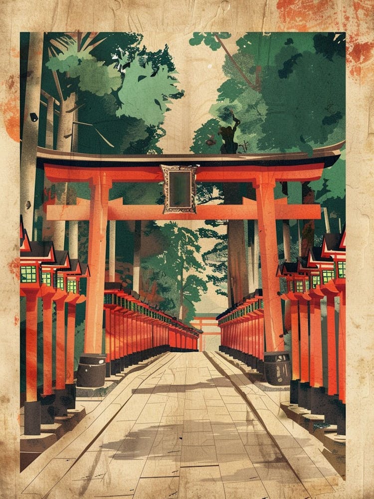 Fushimi Inari Taisha Vintage Mid Century Modern 2
