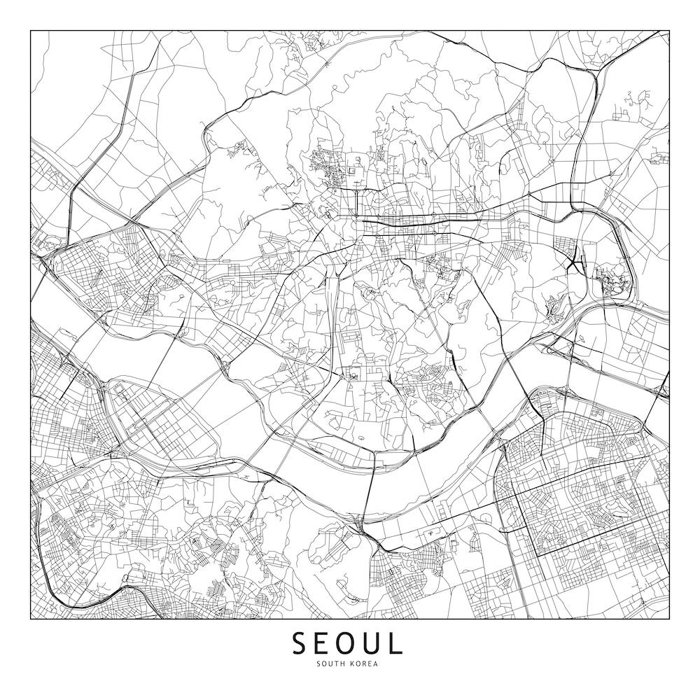 Seoul Map Line