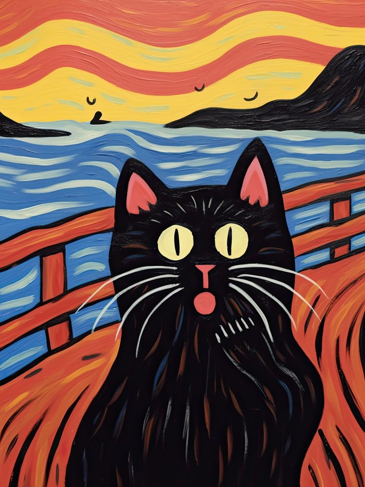 The Scream, Black Cat Edvard Munch