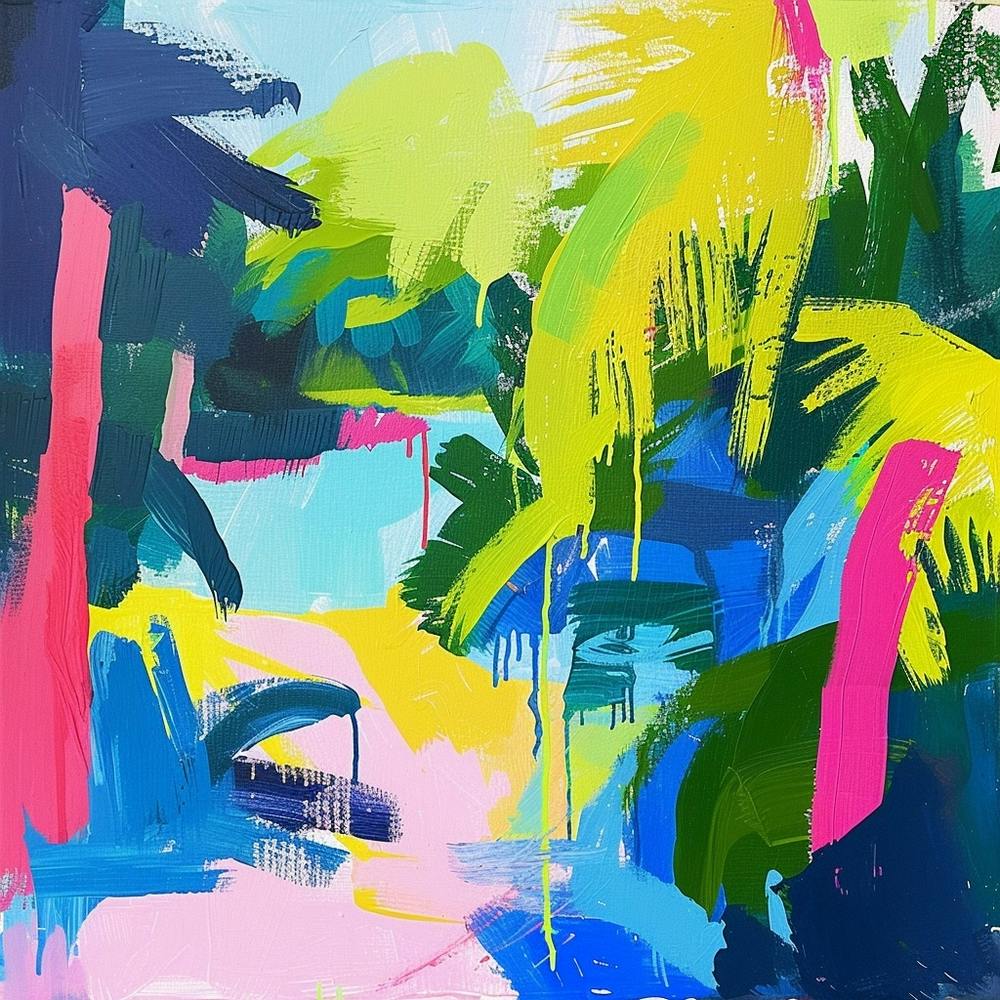 Abstract Travel Collection Ambergris Caye Belize 2