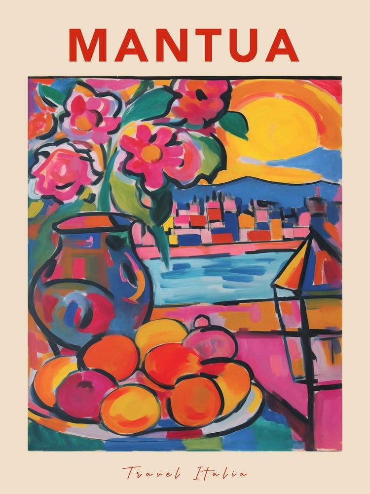 Mantoue Italie Affiche de Voyage