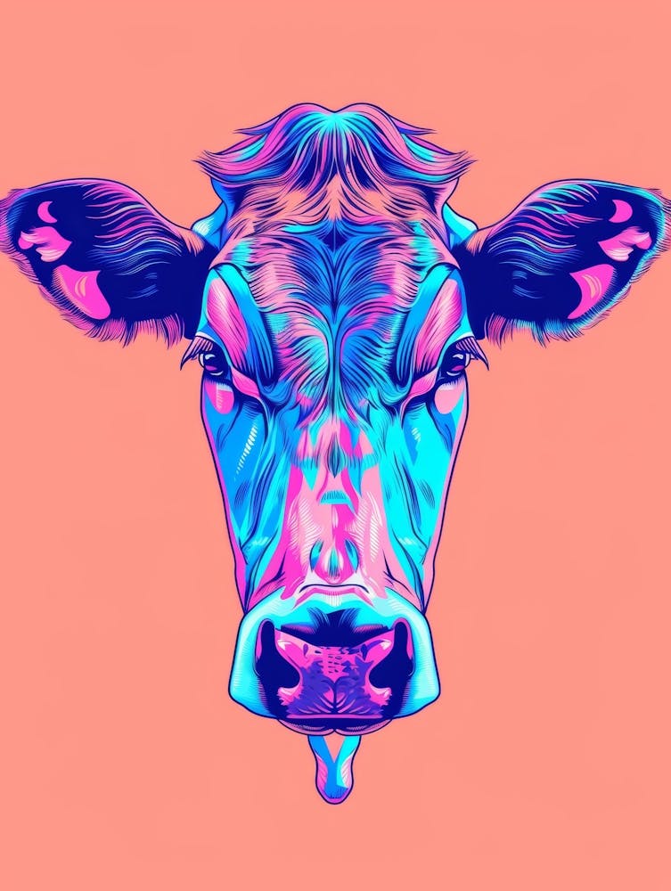 Cow Canvas Art 2
