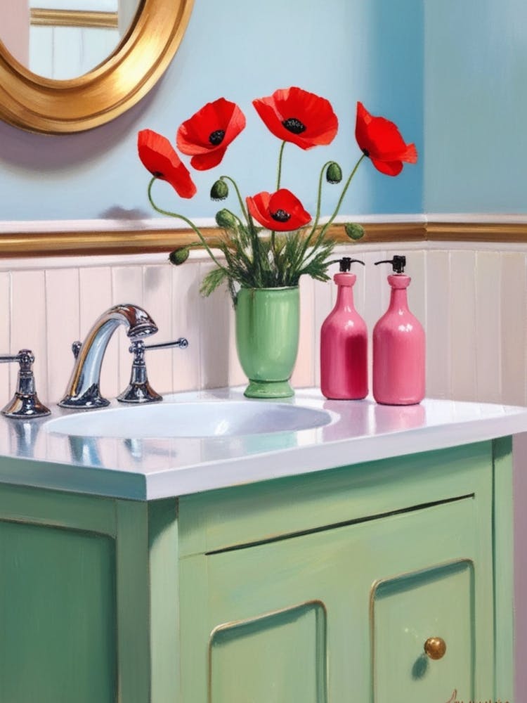 Poppies In The Bathroom 2