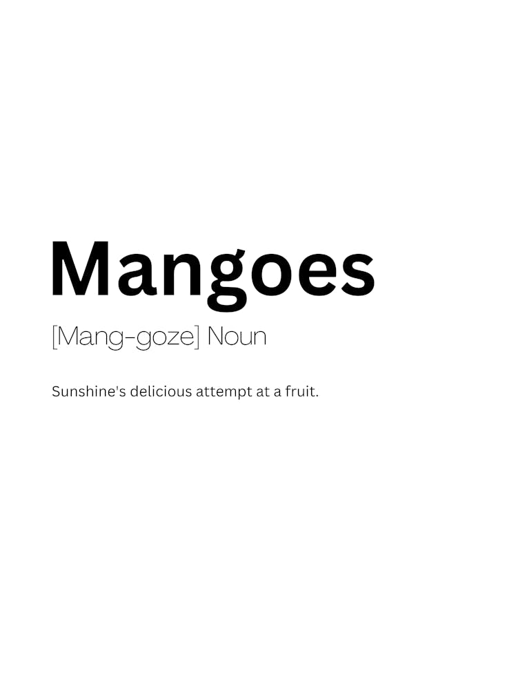 Mangoes Definition Meaning