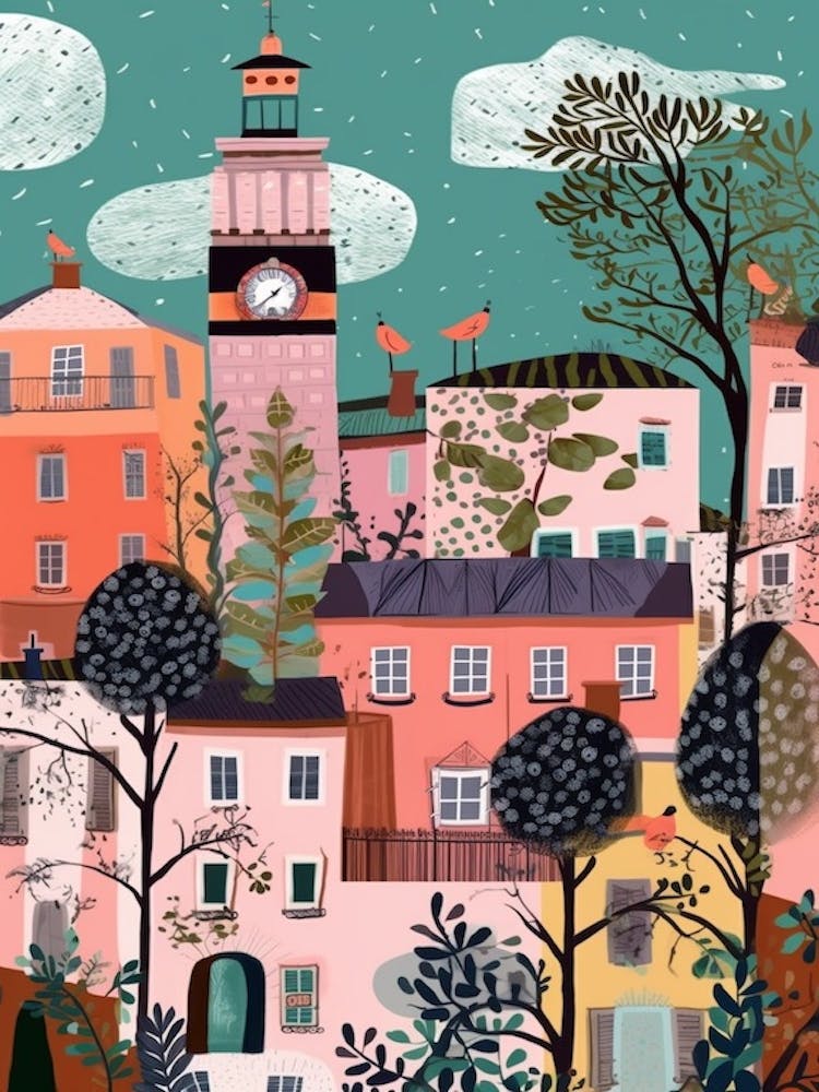 Milan, Italy Illustration