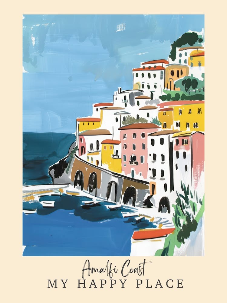 Mein Lieblingsort Amalfiküste 7 Reiseposter