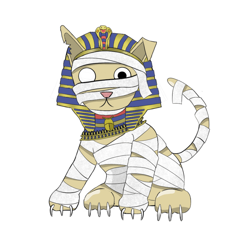 Egypt Pharaoh Cat Halloween Mummy