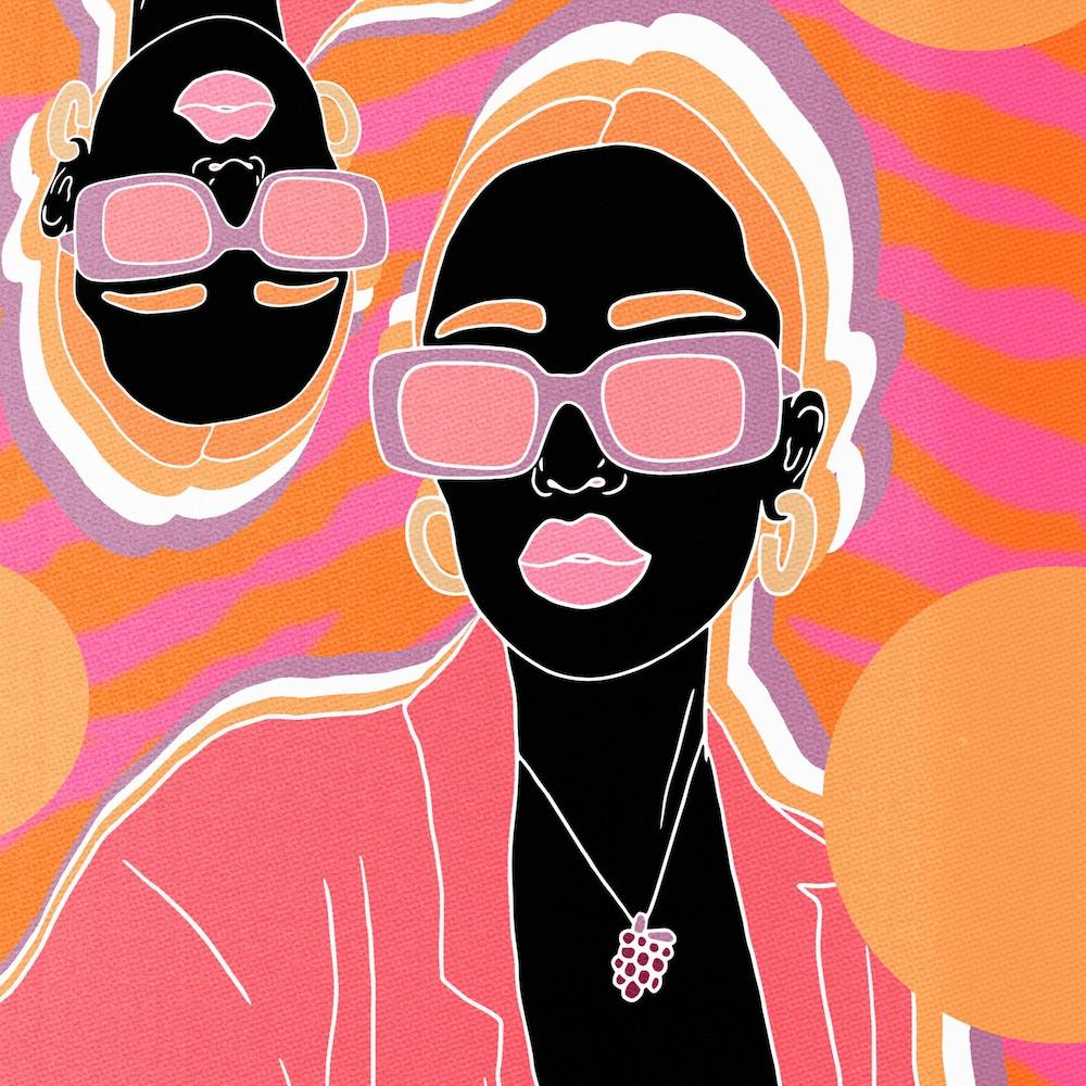 Delilah Orange Square