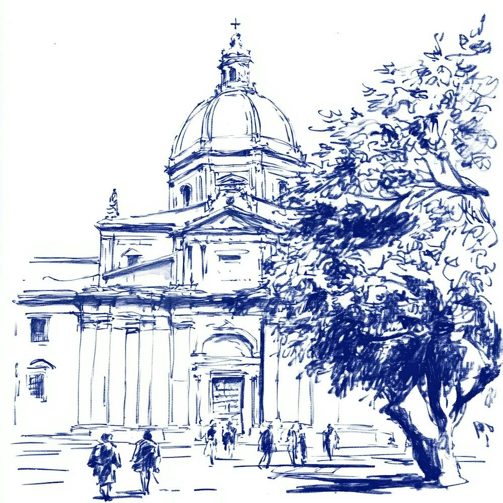 Church In Rome Art