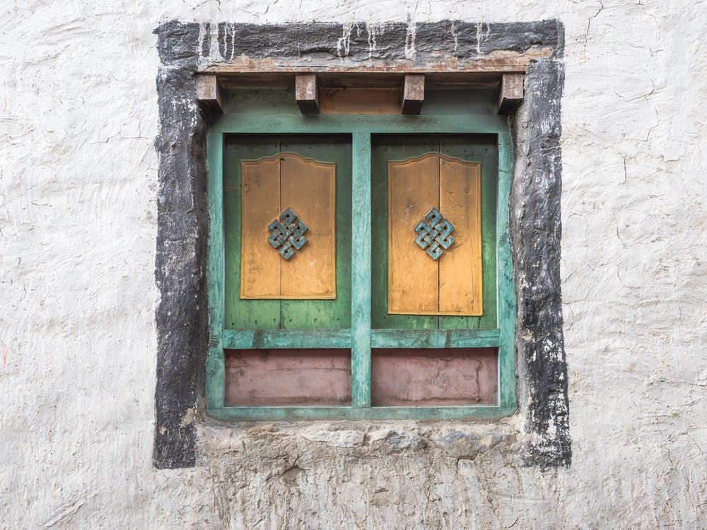 Tibetan Window In Nepal