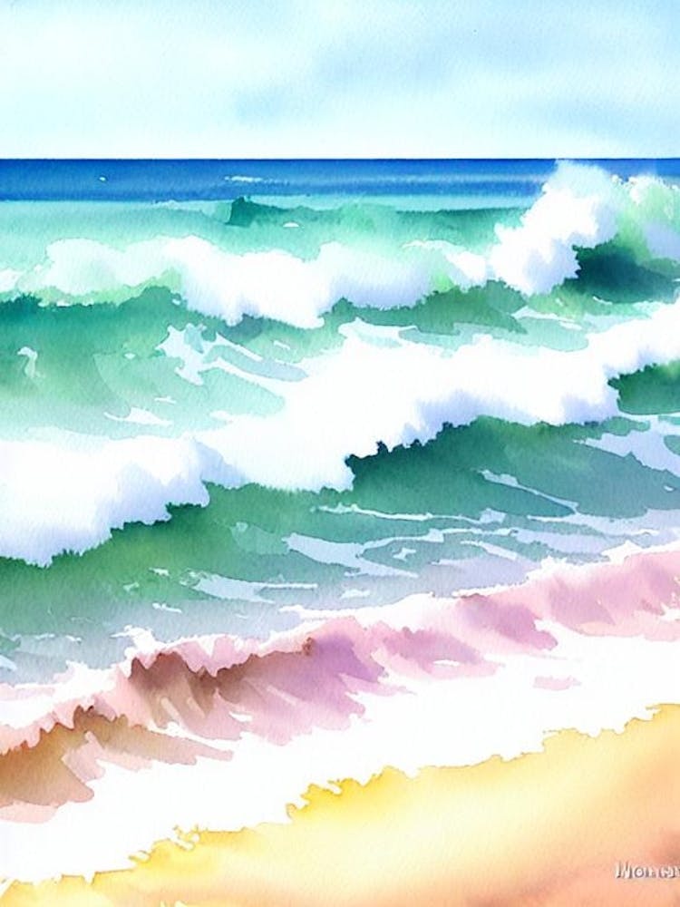Palm Beach, Australia Watercolour
