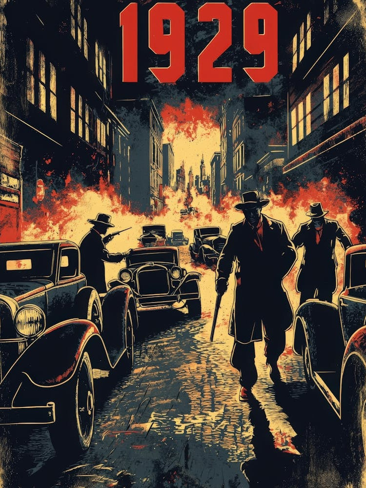 Aihrgdesign A Vintage Crime Poster Illustrating The Infamous 9