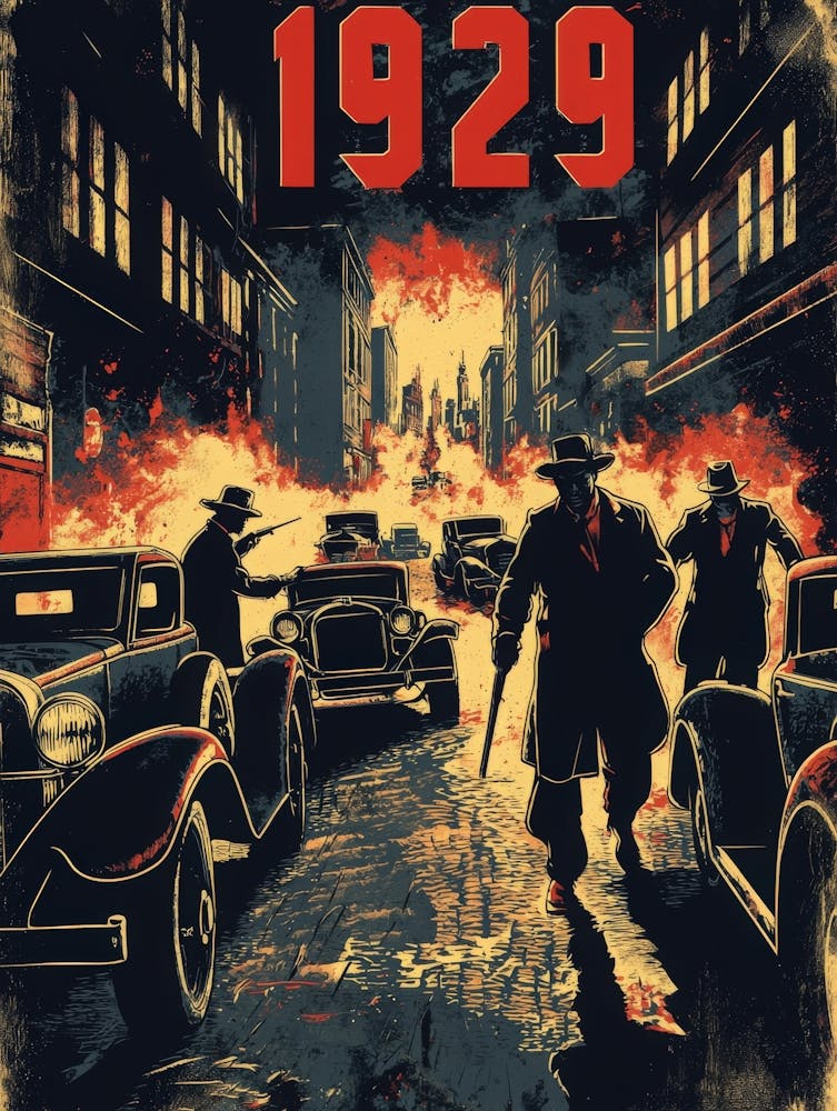 Aihrgdesign A Vintage Crime Poster Illustrating The Infamous 9