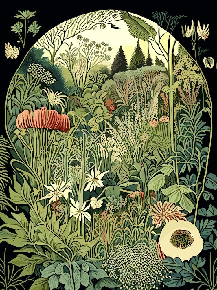 Bodnant Garden, United Kingdom Vintage Botanical