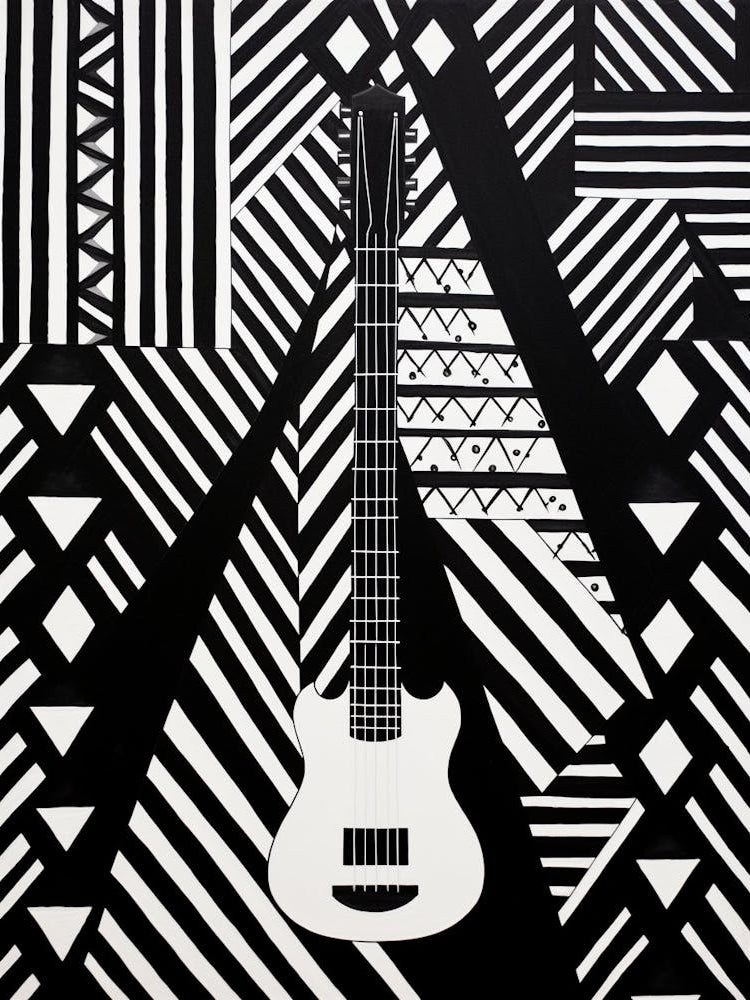 Abstract Geometric Music Illustration 7