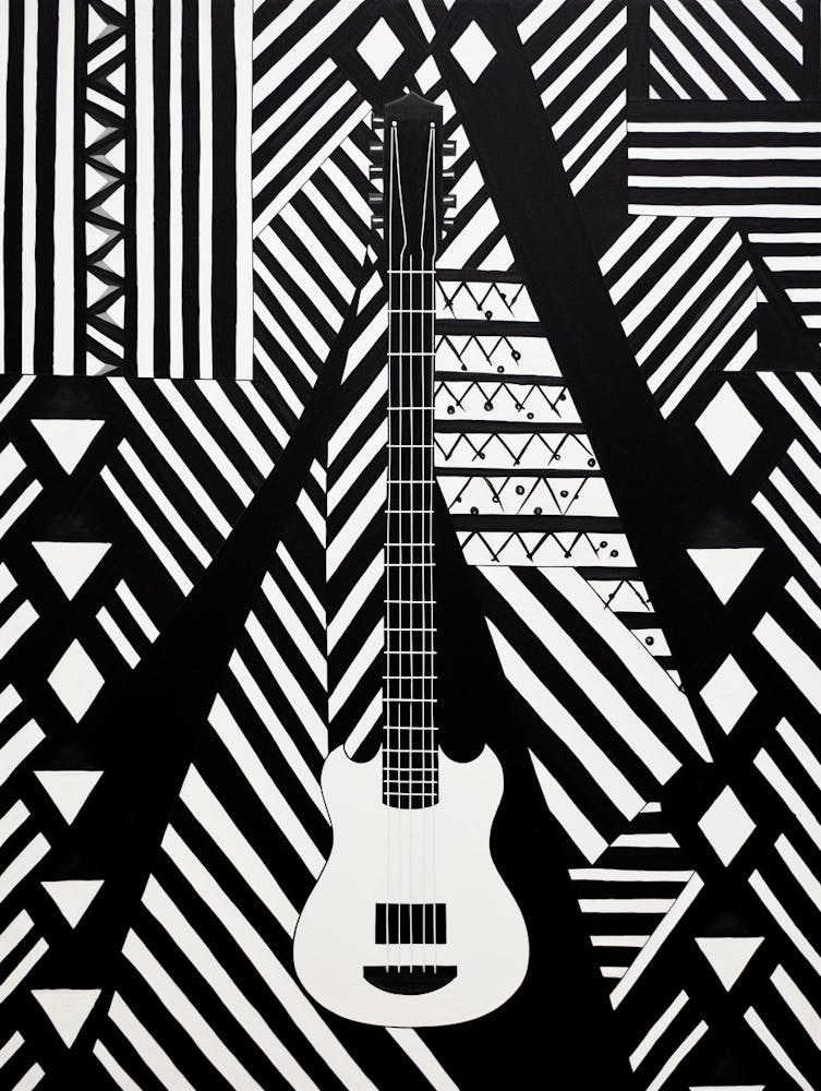 Abstract Geometric Music Illustration 7