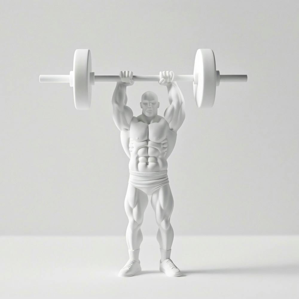 Man Lifting A Barbell 1