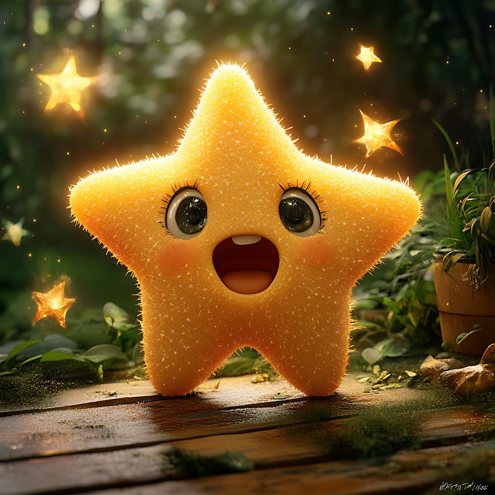 Adorable Star Character Design 2
