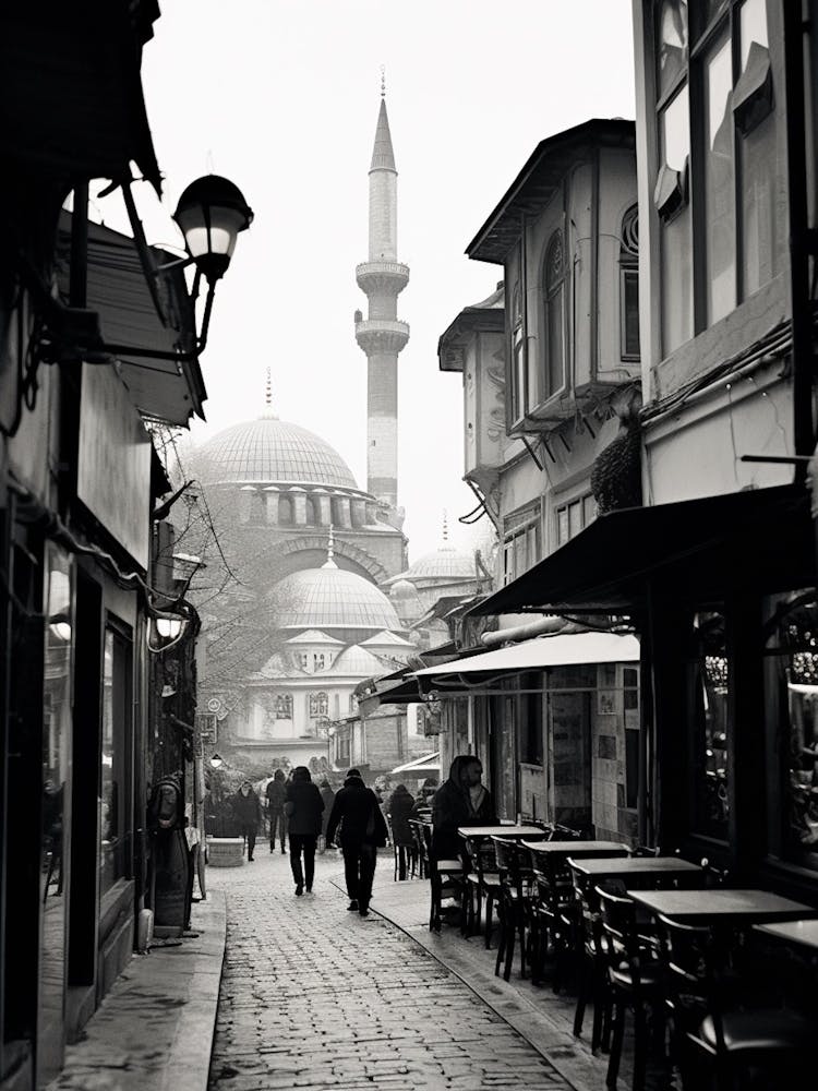 Istanbul, Turkey, Mediterranean Black And White Photography Analogue 1